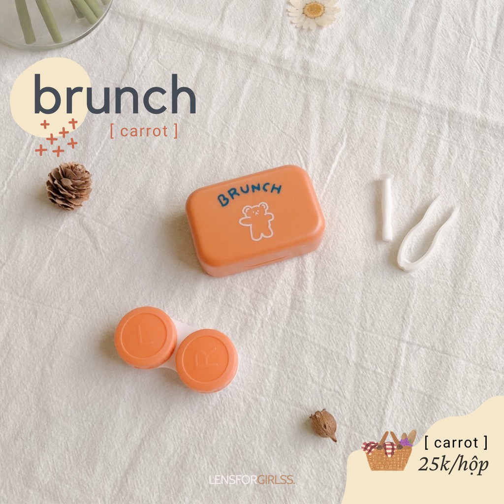 Hộp đựng lens BRUNCH 4 màu xinh xắn