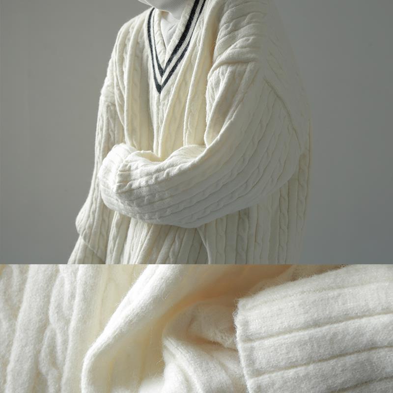 Áo Khoác Cardigan Dệt Kim Dày Dặn Phong Cách Nhật Bản Cho Nam Giới