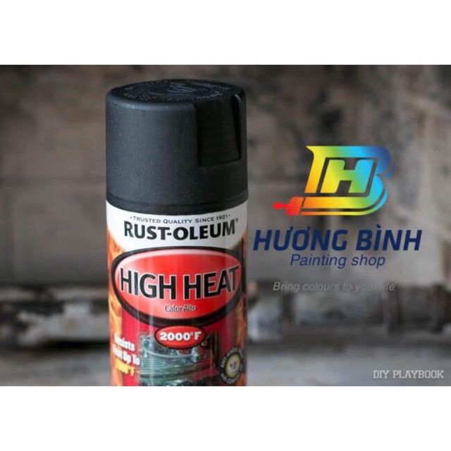 Sơn chịu nhiệt High Heat Auto - Rust Oleum (340g) hàng nhập Mỹ