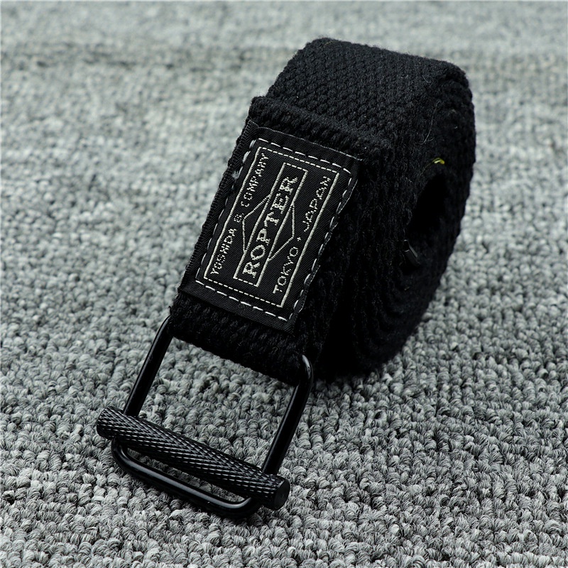 Thắt Lưng Nam Nữ BR Bằng Vải SAZ Màu Đen Xanh Đỏ Đẹp - Dây Lưng Nam Nữ Unisex Mặt Kim Loại Dây Vải Hàn Quốc - BR
