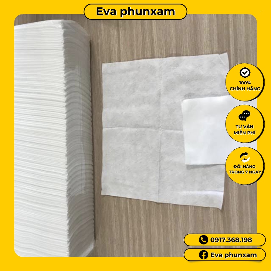 Giấy  cây lau mặt dùng trong spa thẫm mỹ viện tẩy trang mặt