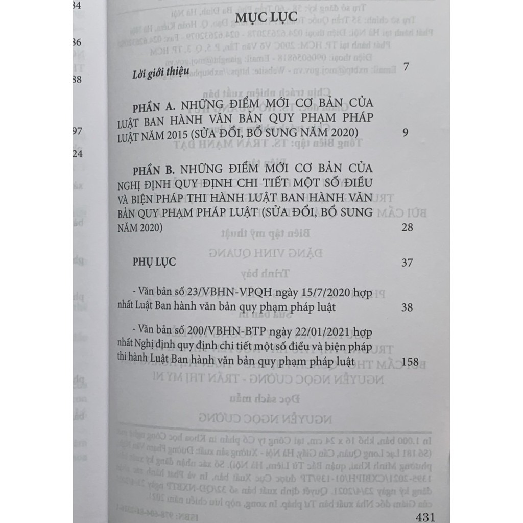 Sách- Những điểm mới cơ bản của Luật ban hành văn bản quy phạm pháp luật