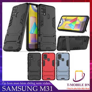 FREESHIP 50K_Ốp lưng Samsung M31, Ốp chống sốc IRON MAN kèm chống xem video tiện lợi cho Samsung M31