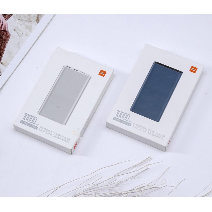 Sạc Dự Phòng Xiaomi Gen 3 Dung Lượng 10000 Mah / Pin Sạc Dự Phòng Xiaomi  2 Cổng Sạc Chính Hãng - Bảo Hành 6 Tháng