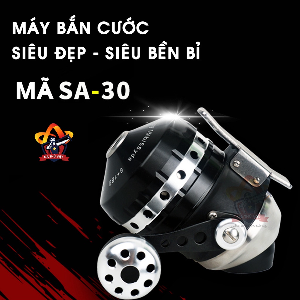 [Giá Tốt] Máy thu cước chất lượng cao SA30 cho cần câu cá, ná bắn cá, chất liệu thép, vòng tua lớn lực mạnh siêu bền