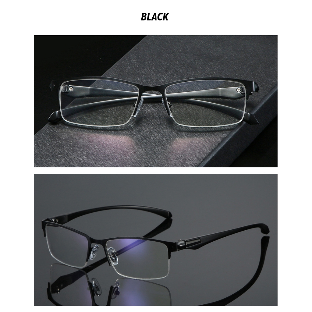 Kính Mắt Chống Ánh Sáng Xanh Gọng Chữ Nhật Cho Nam