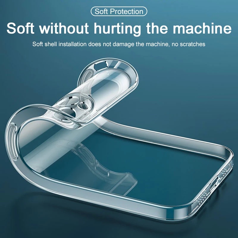 Ốp Điện Thoại Silicon TPU Mềm Trong Suốt Cho iPhone 12 11 Pro Max Mini X Xs Max XR 8 7 5 6 6s Plus 5 5s SE