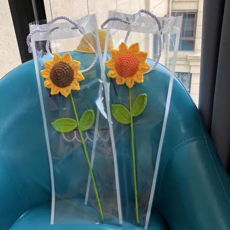 DIY Gói Nguyên Liệu Móc Chậu Hoa Hướng Dương     - Quà Tặng Handmade Tự Làm Ý Nghĩa [Có hướng dẫn]