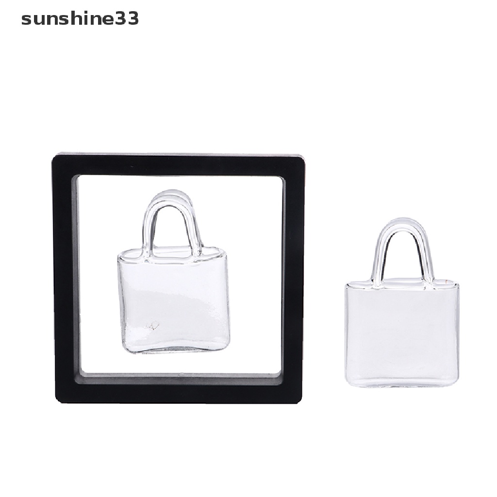 Dụng cụ trang trí hình túi xách kích thước nhỏ thủy tinh trong suốt
