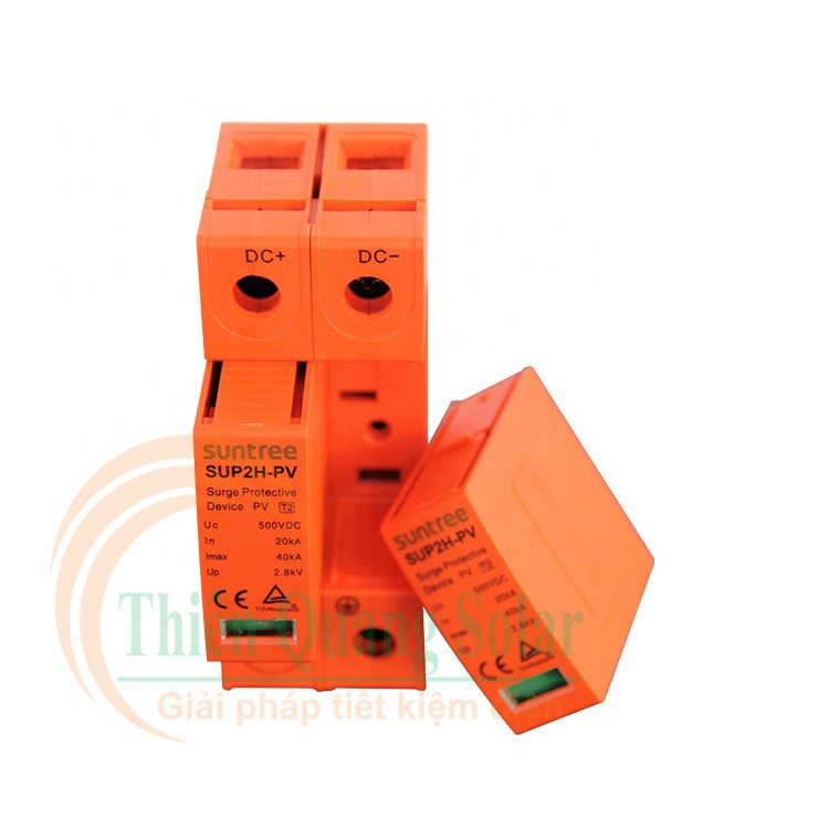 Cắt sét lan truyền năng lượng mặt trời 2P 500V DC hãng Suntree