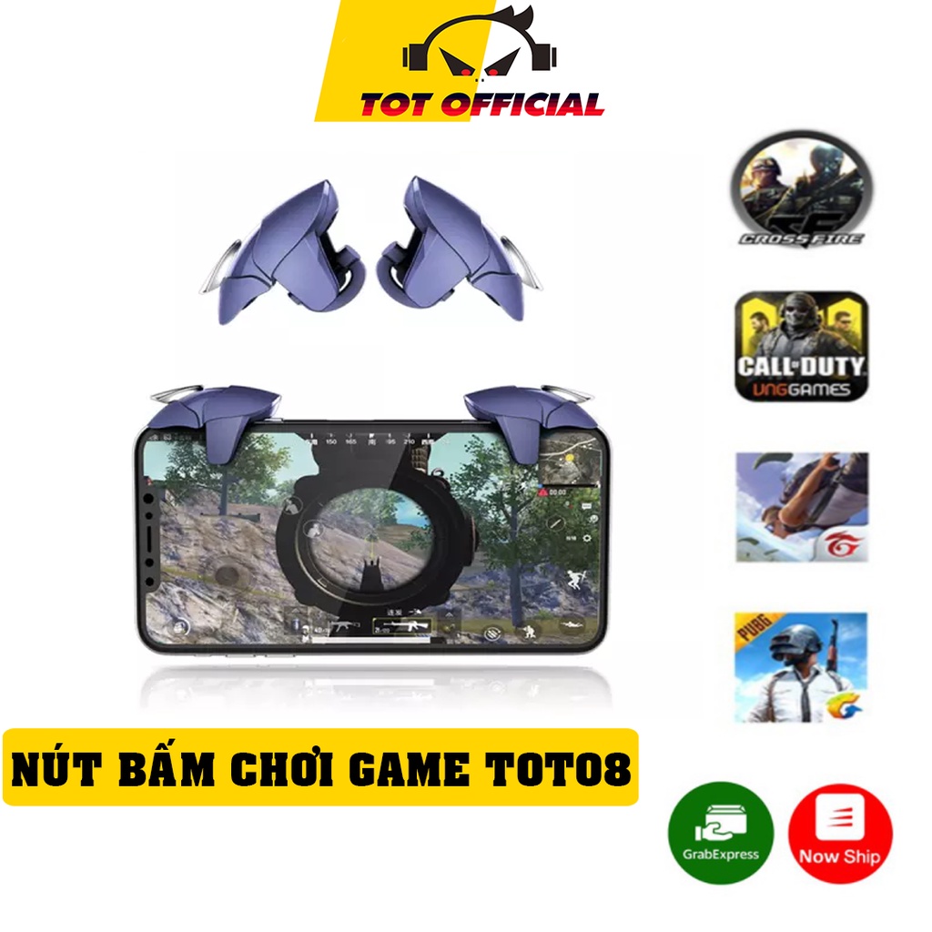 Bộ 2 Nút Bắn Pubg, Freefire giá rẻ Blue Shark TOT08