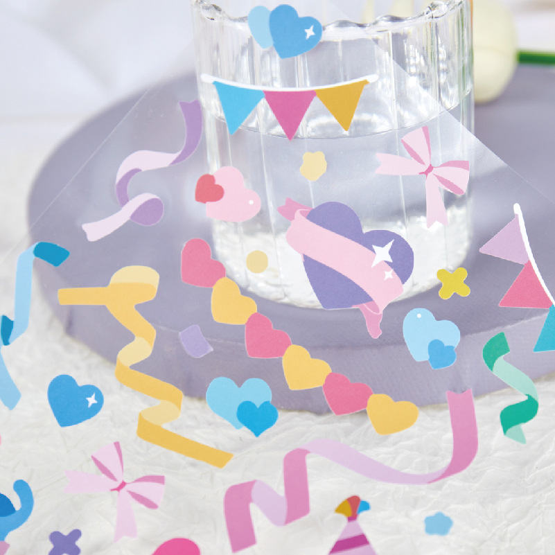 Miếng dán trang trí sổ lưu niệm họa tiết đáng yêu imoda