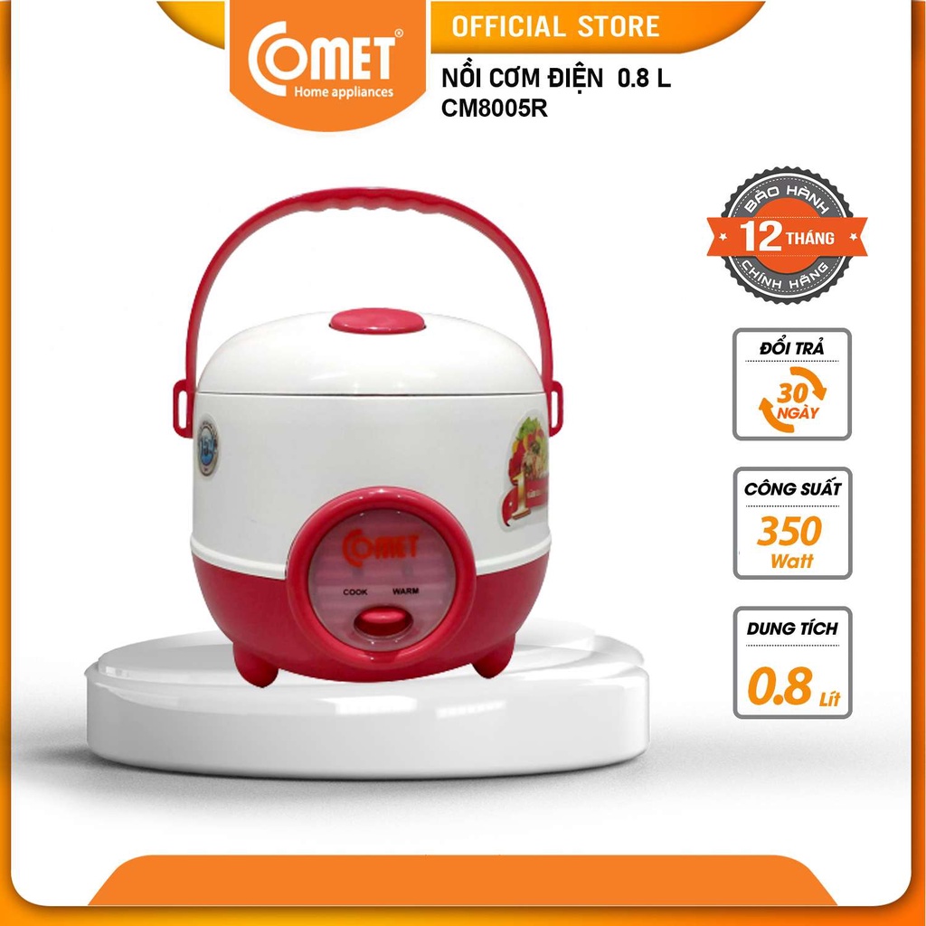 Nồi cơm điện nắp gài COMET CM8005 0.8L - 350W