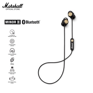 Tai nghe Marshall Minor II Bluetooth - 12 hours battery life - 1 năm bảo hành