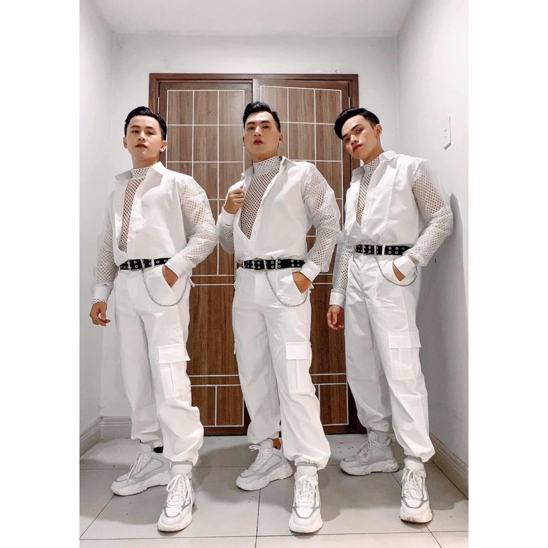 Áo thun lưới nam cổ lọ | BigBuy360 - bigbuy360.vn