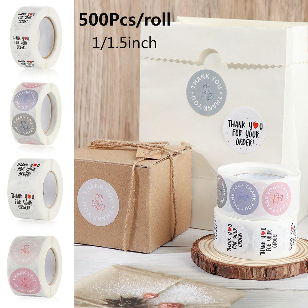 PISTA Cuộn 500 Miếng Dán Trang Trí Hộp Bánh Xinh Xắn
