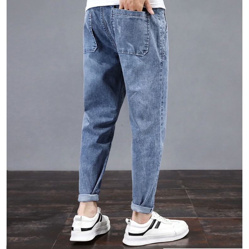Quần baggy jean nam logo bên cạnh 8025 Pon.mens
