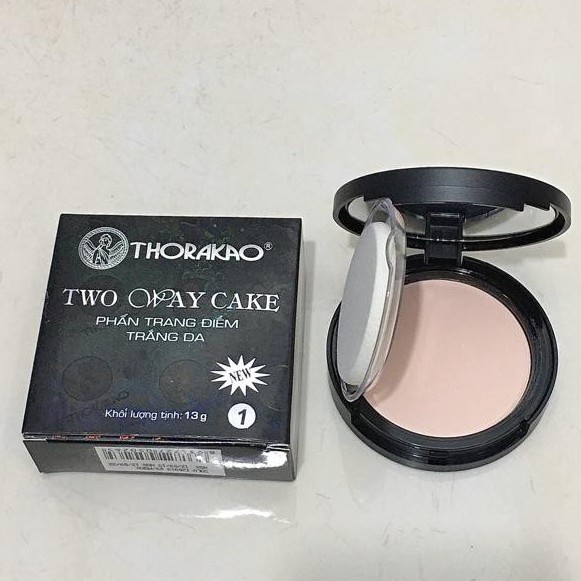 PHẤN TRANG ĐIỂM THORAKAO TRẮNG DA TWO WAY CAKE 13G - SỐ 1