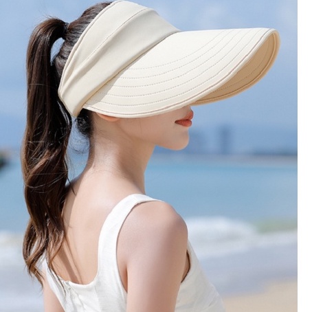 Mũ rông vành chống nắng nửa đâu phong cách Hàn, nón chống nắng nữ thời trang