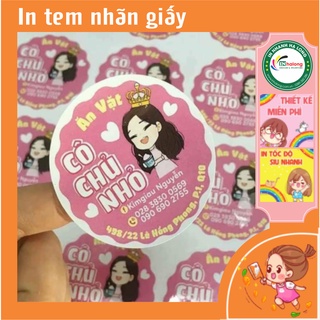 In tem nhãn giấy, sticker, decan A3 rẻ đẹp thiết kế theo yêu cầu