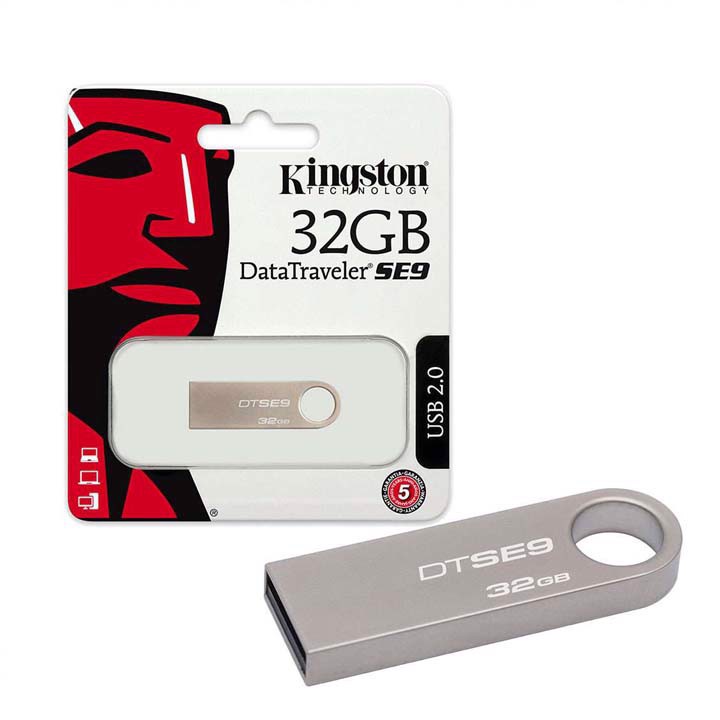 USB Kingston 64Gb/32Gb/16Gb/8Gb/4Gb/2Gb SE9 - chống nước, Bảo hành 2 Năm