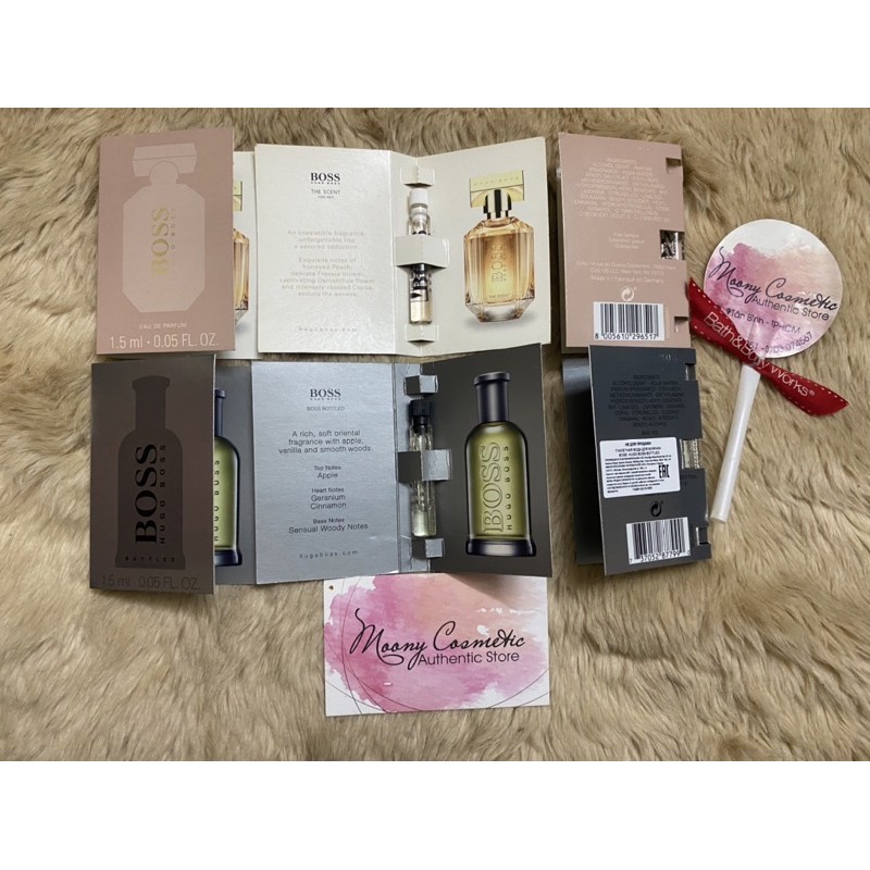 Vial mẫu thử nước hoa nam nữ Hugo Boss the Scent/Bottle 1.5ml