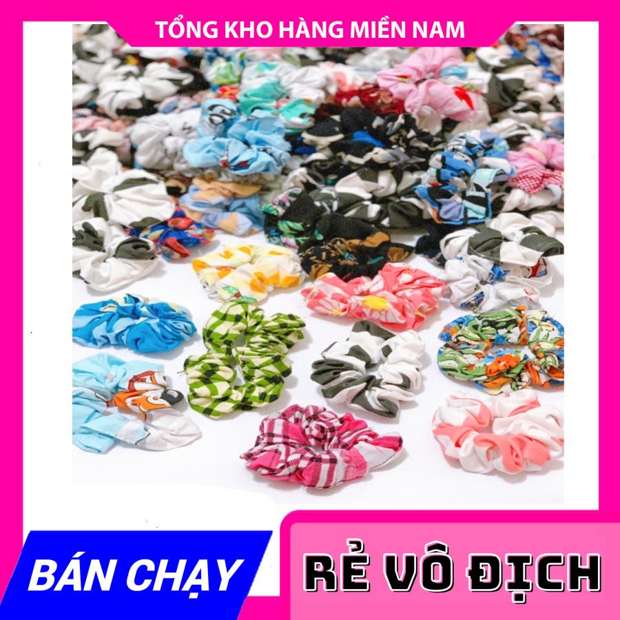 CỘT TÓC BÒ SỮA ⚡ DÂY BUỘC TÓC DỄ THƯƠNG ⚡ CỘT TÓC VẢI SCRUNCHIES BÒ SỮA ⚡ĐỒ BUỘC TÓC BÒ SỮA ⚡HOẠ TIẾT BÒ SỮA