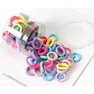 Set 50 Cột Tóc Kèm Hộp Đựng Trong Suốt Đẹp Xịn Sò (Size 3cm)