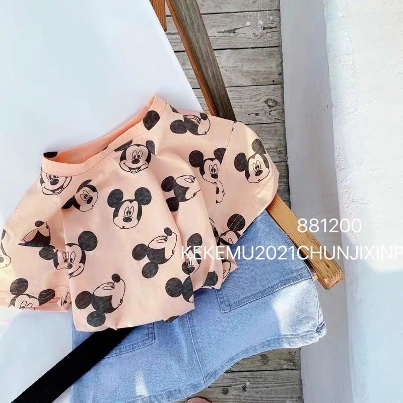 SET PHÔNG M.ICK.EY + CHÂN VÁY BÒ SIÊU HOT CHO BÉ