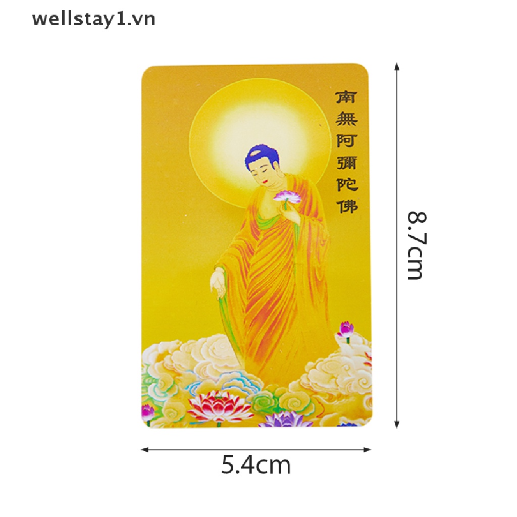 Bùa Hộ Mệnh Phật Giáo Jieyinfo, Nanwu Amitabha, Thẻ PVC