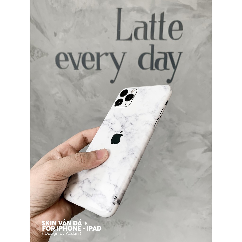 Dán Skin Vân Đá Trắng IPhone | Skin IPhone 5 Lớp Chất Liệu Cao Cấp Chống Xước, Chống Thấm, Chống Bay Màu...