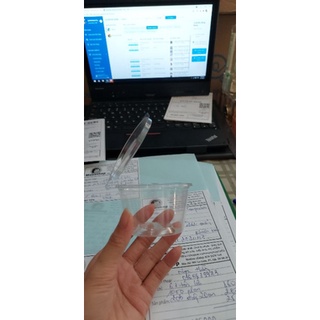 100 hộp nhựa trong đựng nước sốt kèm nắp trong suốt