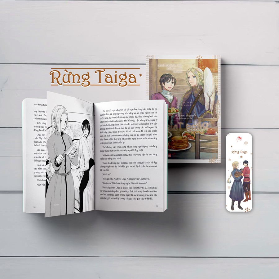 Sách light novel Rừng taiga tập 1 + Bookmark