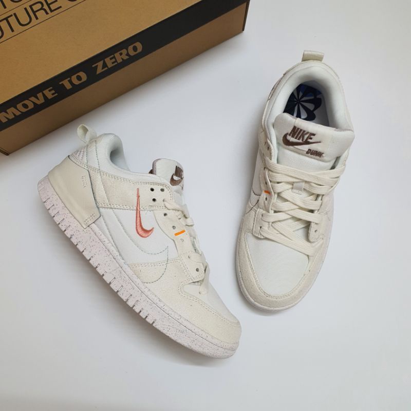 Giày sneaker sb dunk disrupt 2 pale ivory cao cấp, Giày thể thao nam nữ sb dunk disrupt 2 trắng hồng fullbox cực đẹp
