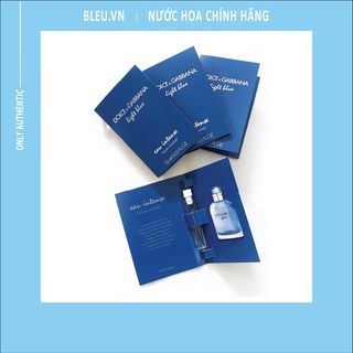Vial mẫu thử nước hoa dg light blue eau intense pour homme - pour femme edp 1.5ml