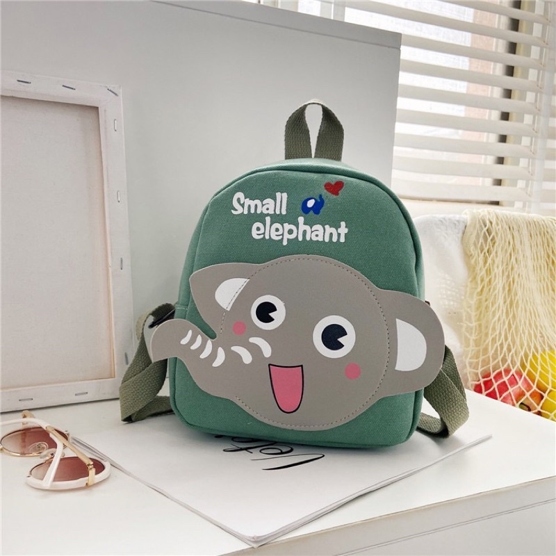 [5+ mẫu ] Balo cho bé ,Ba lô mẫu giáo nhà trẻ lớp lá lớp mầm họa tiết VOI CUTE siêu dễ thương cho bé