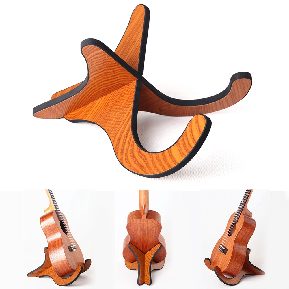 Foldable Small Wood Holder Stand For Guitar Ukulele Violin Mandolin Banjo Rack