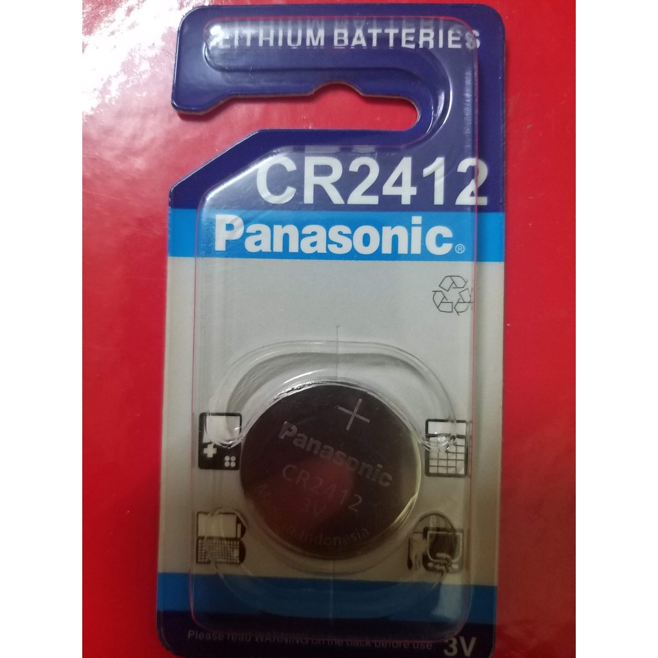 Pin 3V Lithium CR2412 Panasonic vỉ 1 viên dùng cho chìa khoá Ô tô