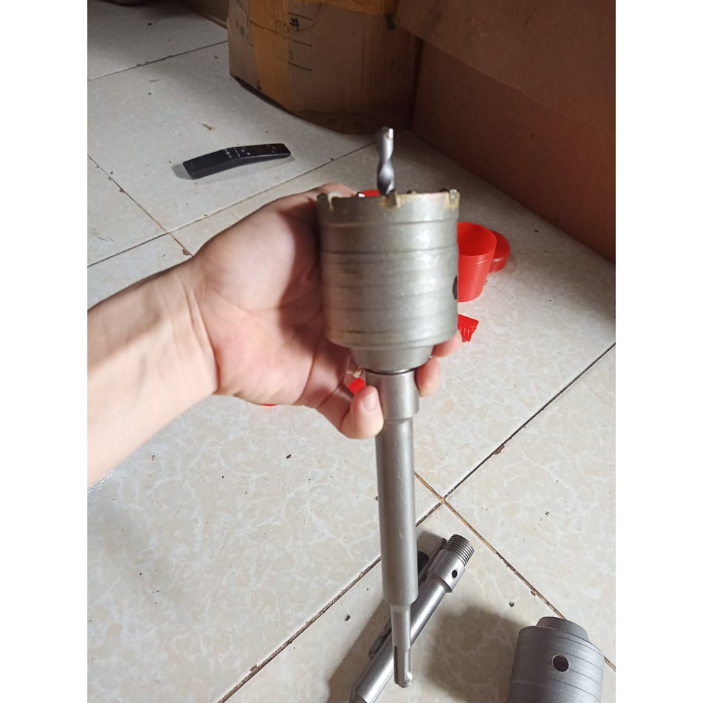Bộ mũi khoét bê tông 30,40, 50,55,60 mm - mũi khoan