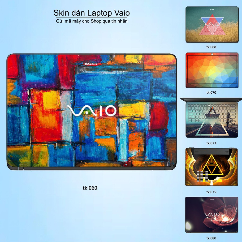 Skin dán Laptop Sony Vaio in hình thiết kế nhiều mẫu 7 (inbox mã máy cho Shop)
