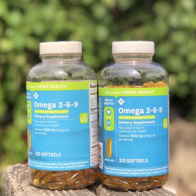 Date 9/2022 Viên uống Omega 369 Của Mỹ 325 Viên - omega 3-6-9 Member's Mark Supports Heart Health