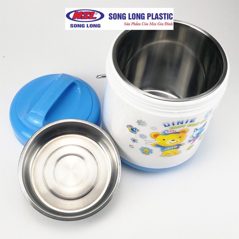 Cặp lồng Inox Song Long Plastic - 2208 VÀ 2108