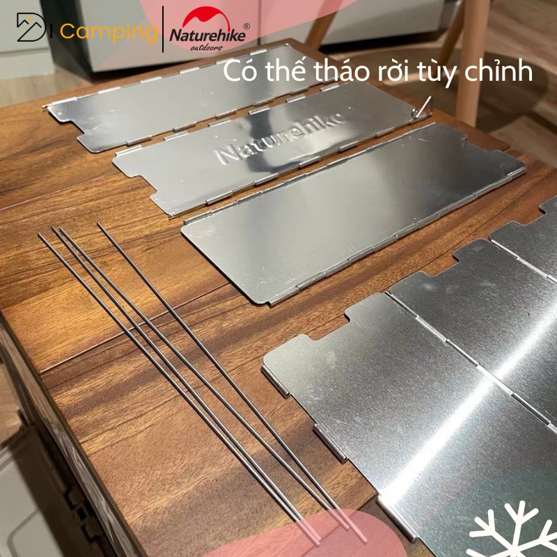 Tấm Chắn Gió 10 Mảnh Cho Bếp Gas Naturehike NH20CJ008