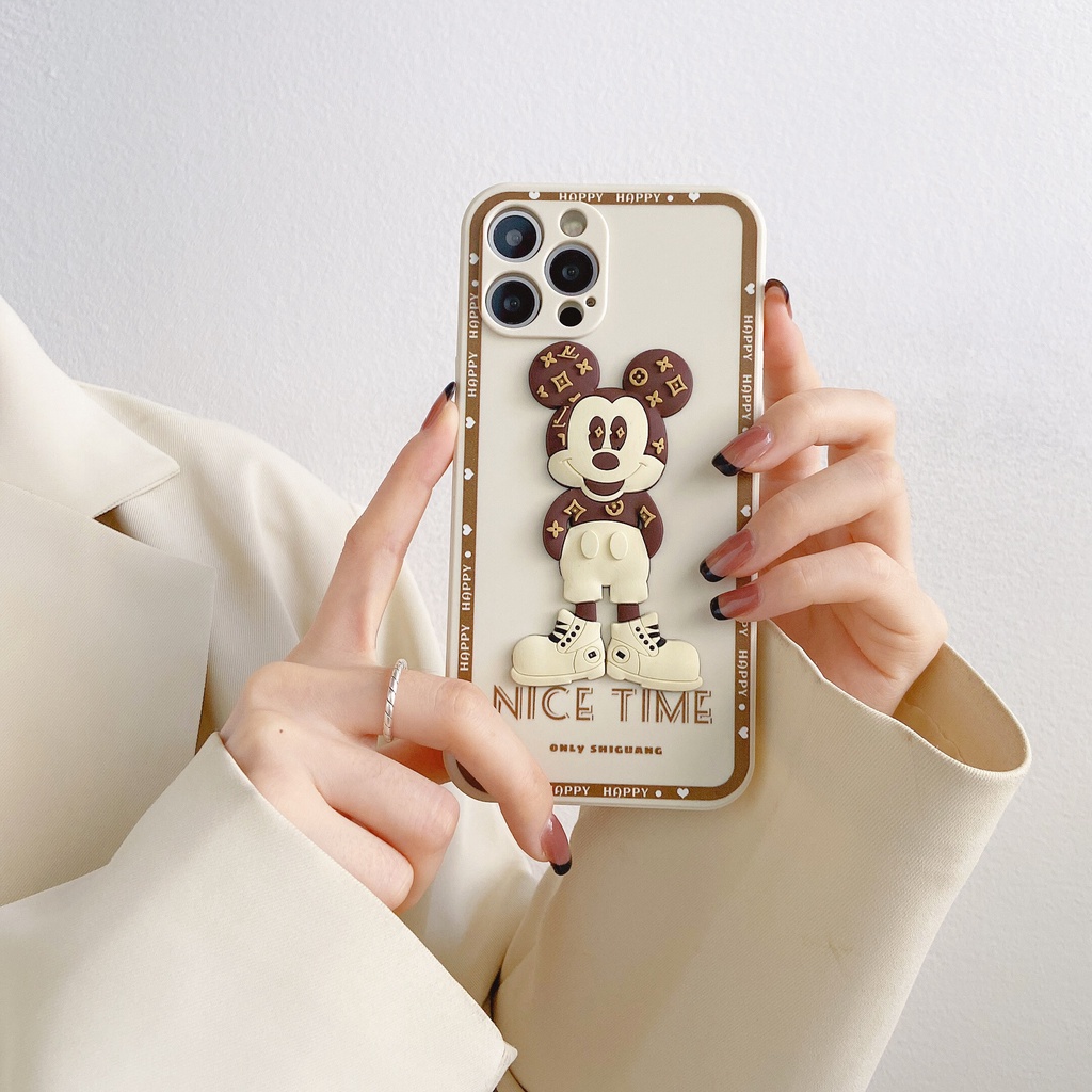 Lurrova ốp lưng OPPO Reno 6Z Reno 7Z Reno5Z Reno 4 Reno 5 Reno 6 Reno 7 Thoại Silicon Hình Chuột 3D Thời Trang Cho