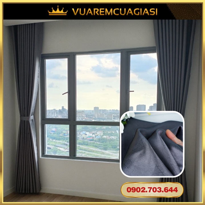 Rèm cửa chống nắng giá rẻ dùng cho cửa sổ nhiều size chống nắng lên đến 96% VIP25