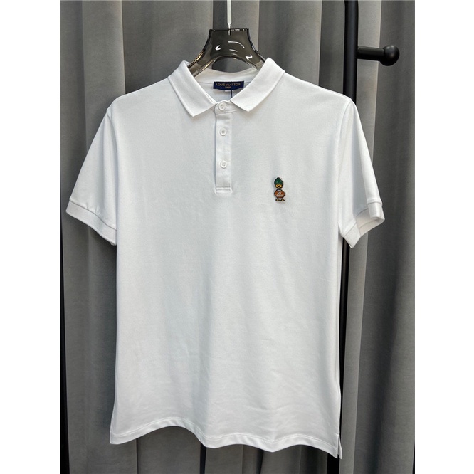 Áo Thun polo In logo Vịt Kim Loại L0uis Vu1tt 2022 S-4XL Thời Trang Mùa Hè Năng Động