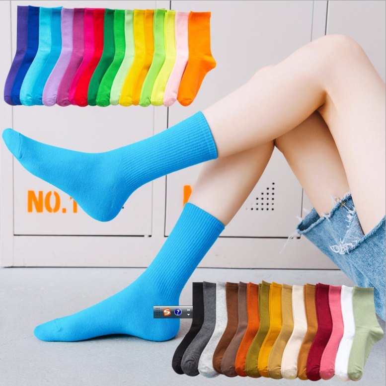 Tất Nữ Nhún Cổ Cao Phong Cách Vintage Hàn Quốc