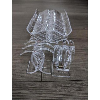 vỉ 12 KẸP TÓC CÀNG CUA TRONG SUỐT 3 RĂNG