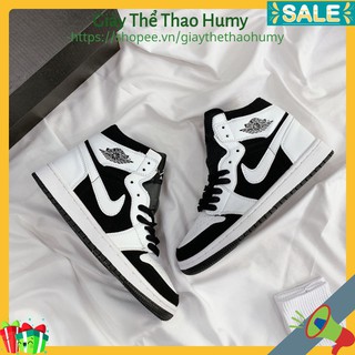 Giày Sneaker 𝗷𝗼𝗿𝗱𝗮𝗻 𝟭 𝗽𝗮𝗻𝗱𝗮  Cao Cổ 🌟FULL Size BOX BILL🌟 jd1 nam nữ 𝗥𝗲𝘁𝗿𝗼 𝗛𝗶𝗴𝗵 Trắng Đen cao cấp.-Humy