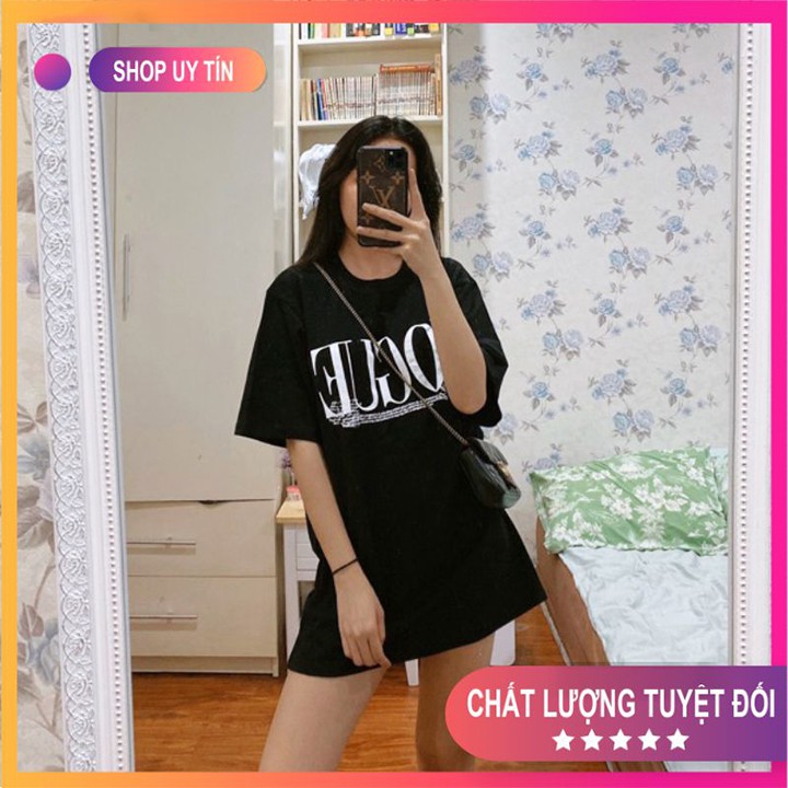 Áo Phông Unisex 🎁[FREESHIP]🎁 Áo Thun VOGUE Dáng rộng, vải cotton-mềm mịn thoáng mát Mã TT08